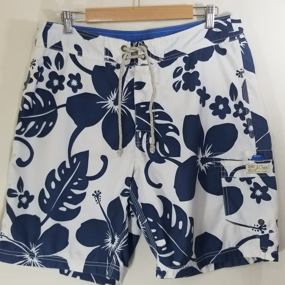 J. Crew Swim Trunk Board Shorts Size 34